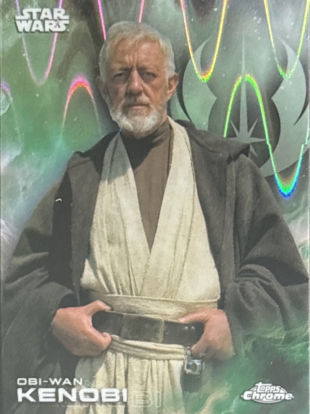 Topps Chrome Star Wars Obi-Wan Kenobi Refractor Trading Card - Picture 1 of 2